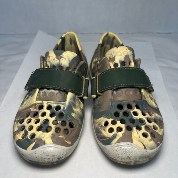 PLAE Mimo Sneakers Slip On Shoes Camo Green Yellow Toddler Boys 10 - Picture 7 of 8
